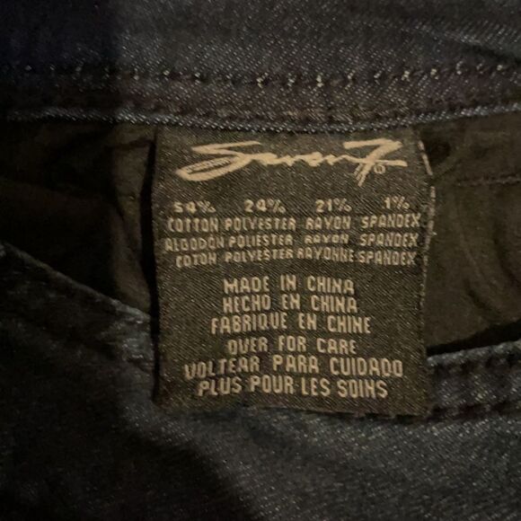 Seven7 Dark Wash Skinny Jeans Sequin Pockets 10 - Picture 16 of 16